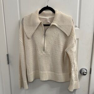 Daily‎ Practice by Anthropologie Half-Zip Oversized Pullover Sweater Size Medium